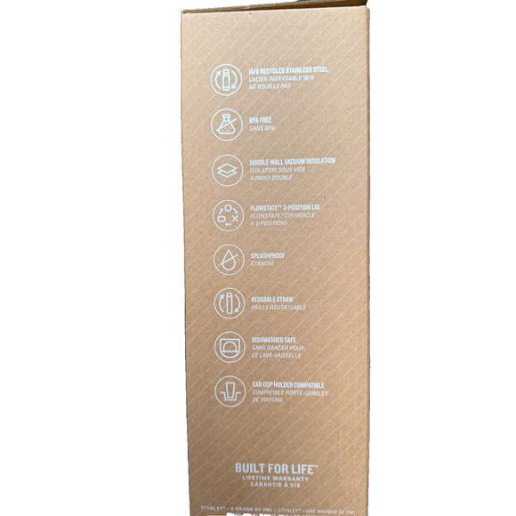 Stanley Quencher H2.0 FlowState Tumbler 40oz Rose Quartz Glow – New - Picture 3 of 4